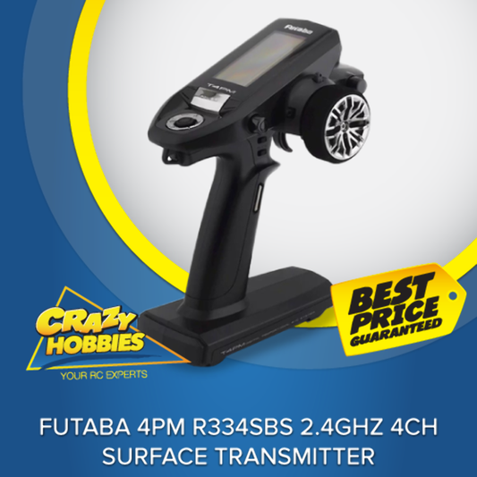 Futaba 4PM Inc 2 X R334SBS 4ch Surface Transmitter