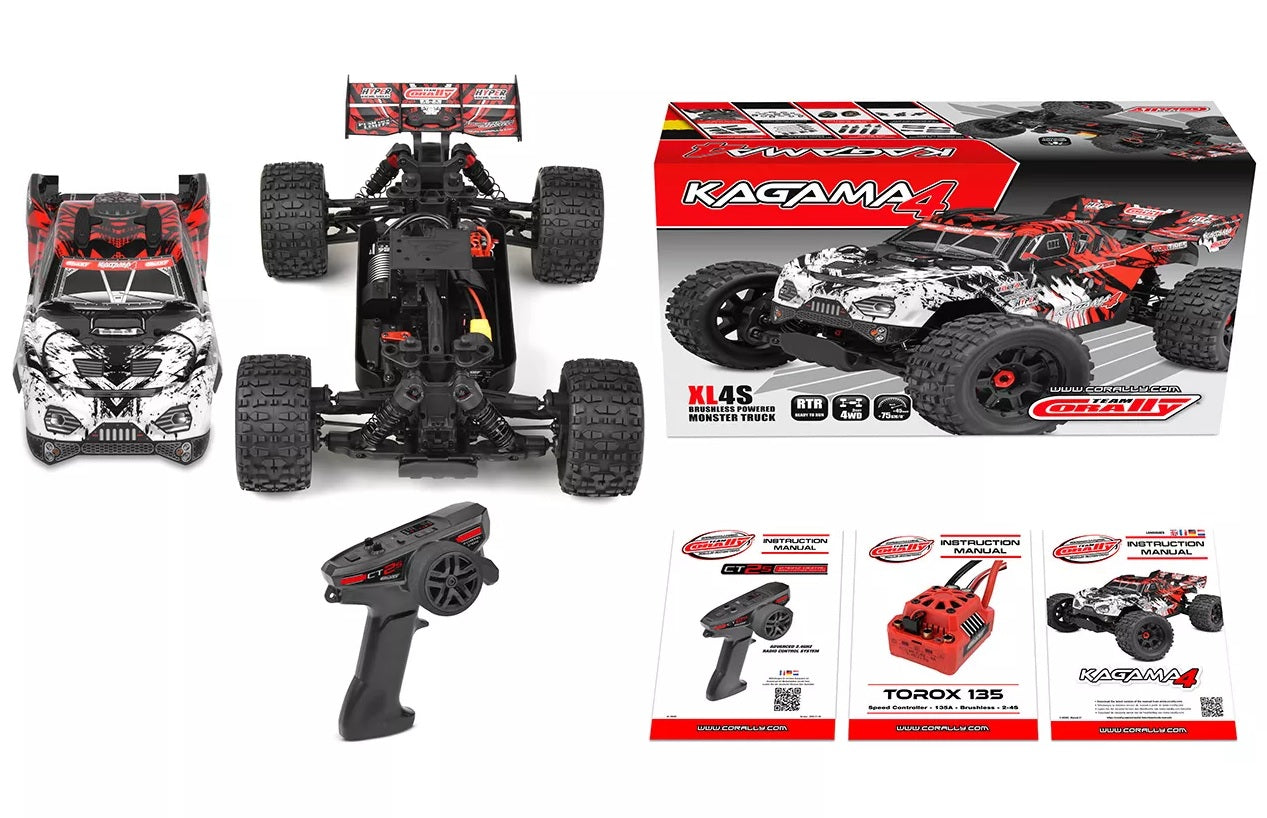 Team Corally  KAGAMA 4 Brushless Power 4S RTR Red (80Kph+) *IN STOCK*