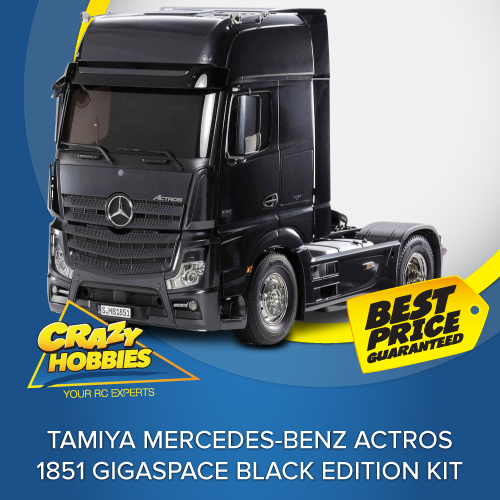 Tamiya Mercedes-Benz Actros - 1851 GigaSpace Black Edition KIT *IN STOCK*