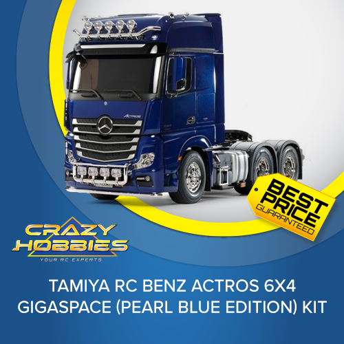 TAMIYA RC Benz Actros 6x4 GigaSpace (Pearl Blue Edition) KIT *SOLD OUT*