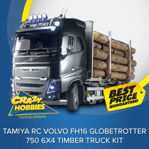 TAMIYA RC VOLVO FH16 GLOBETROTTER 750 6X4 Timber Truck KIT *SOLD OUT*