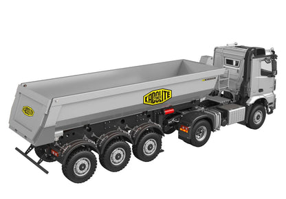 Kabolite 1/14 Scale 4X4 RC Tractor Truck 3Axles AWD W/ Electric Lifting Hopper Dump Trailer Tipper