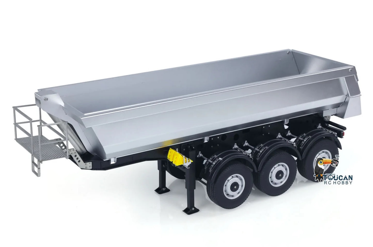 Kabolite 1/14 Scale 4X4 RC Tractor Truck 3Axles AWD W/ Electric Lifting Hopper Dump Trailer Tipper