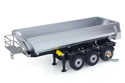 Kabolite 1/14 Scale 4X4 RC Tractor Truck 3Axles AWD W/ Electric Lifting Hopper Dump Trailer Tipper