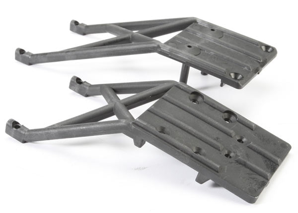 Traxxas Skidplates, front & rear (black)