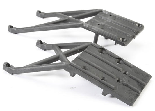 Traxxas Skidplates, front & rear (black)