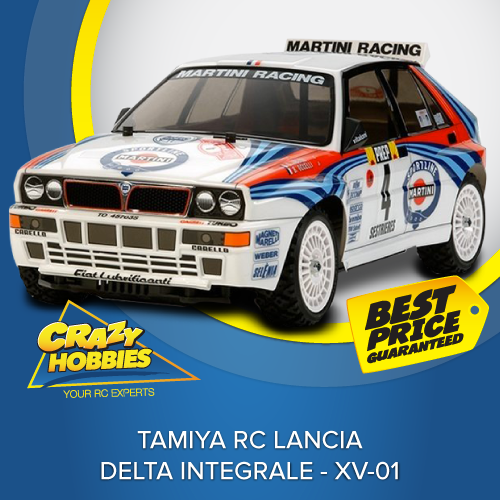 Tamiya RC Lancia Delta Integrale - XV-01 KIT *SOLD OUT* – Crazy Hobbies