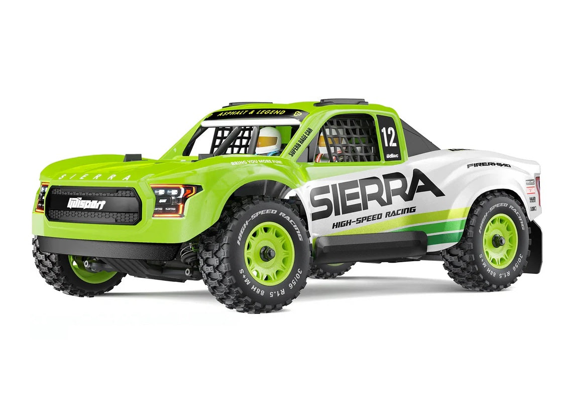 UDI RC SIERRA 4WD Brushless RC SHORT COURSE Truck 80KM/H ,  with Gyro Stabilization, Green RTR