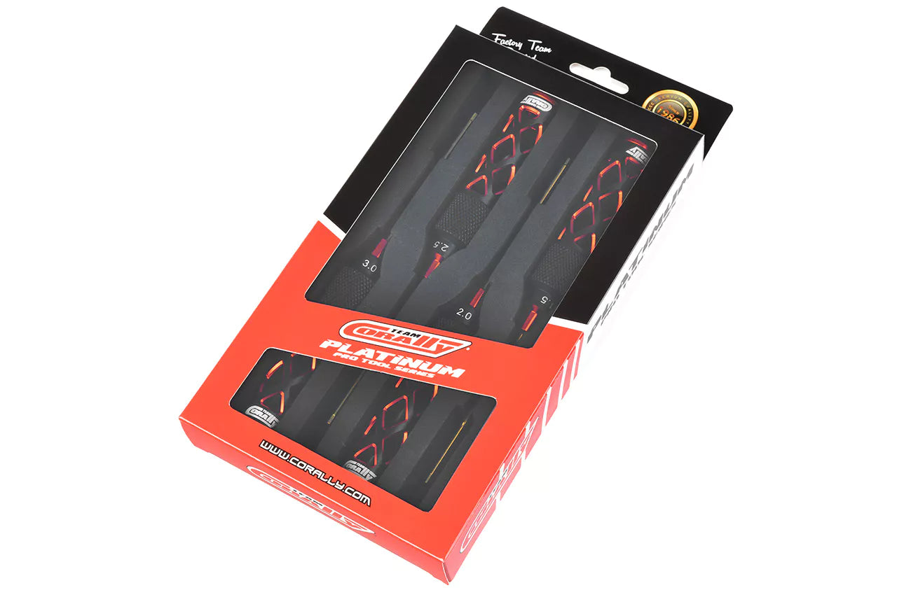 Team Corally - Platinum Pro Tools - Hex Driver Set - 1.5/2.0/2.5/3.0mm - 4 pcs