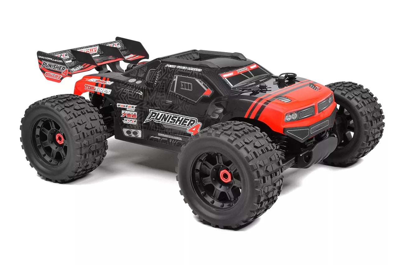 Team Corally PUNISHER TRUGGY (80KMH) 4S Red Brushless RTR
