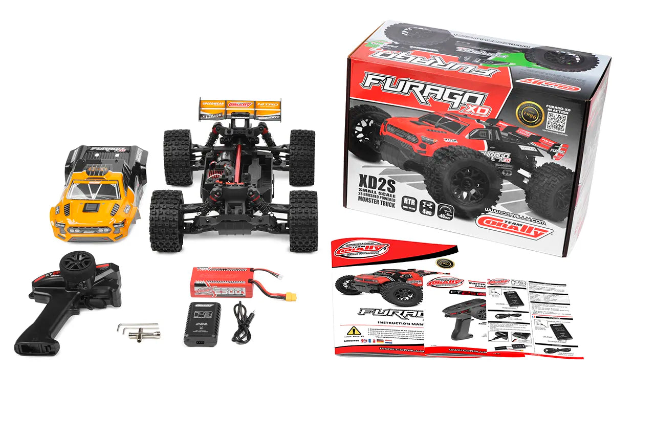 Team Corally - FURAGO XD - RTR - Orange - 2S LIPO - Battery and Charger included