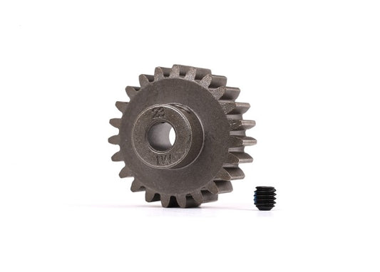 TRAXXAS Gear, 23-T pinion (1.0 metric pitch) (fits 5mm shaft)/ set screw (for use only with steel spur gears)