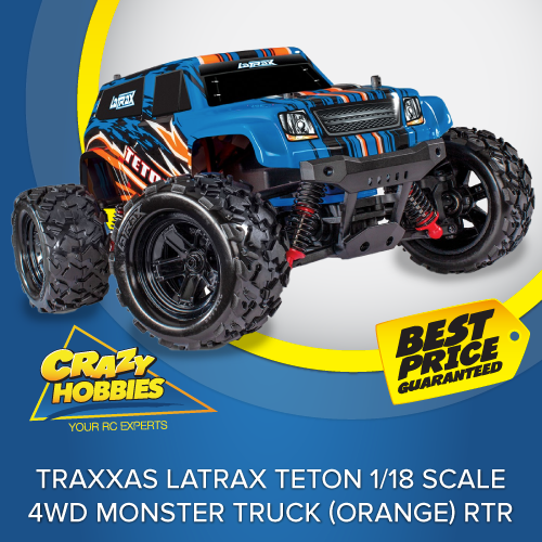 traxxas LaTrax Teton Monster Truck (Black,Red,Blue,Pink) RTR *SOLD OUT*