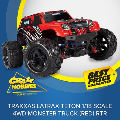 traxxas LaTrax Teton Monster Truck (Black,Red,Blue,Pink) RTR *SOLD OUT*