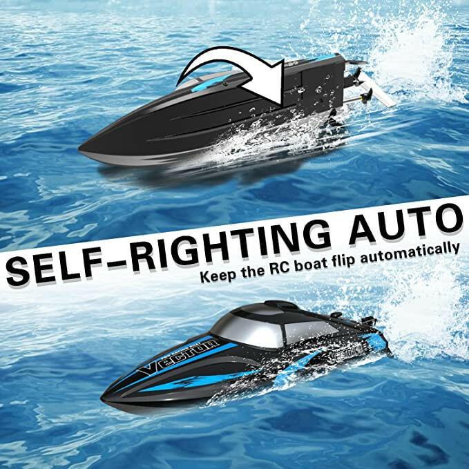 Volantex RC Vector 30 Mini Self-Righting RC Boat - 20MPH High Speed Pool Boat
