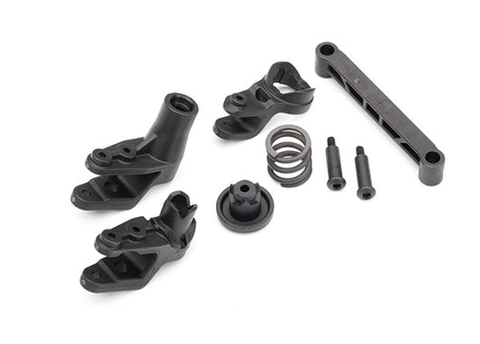 TRAXXAS MAXX Steering bellcranks/ bellcrank support/ servo saver/ servo saver spring/ draglink
