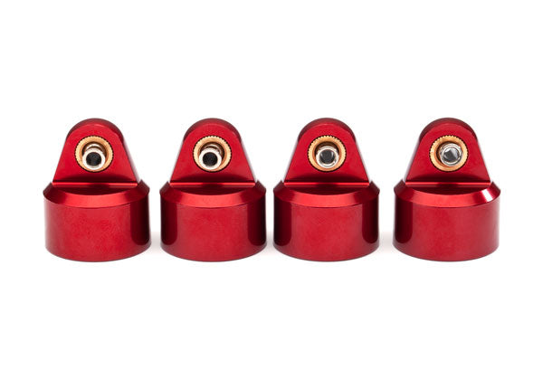 *CLEARANCE SALE* Traxxas Maxx GT-Maxx Aluminum Shock Caps (Red) (4)