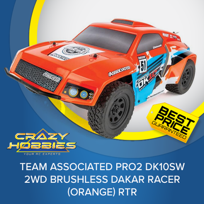 Team Associated Pro2 DK10SW 2WD Brushless Dakar Racer (Orange) RTR *IN STOCK*