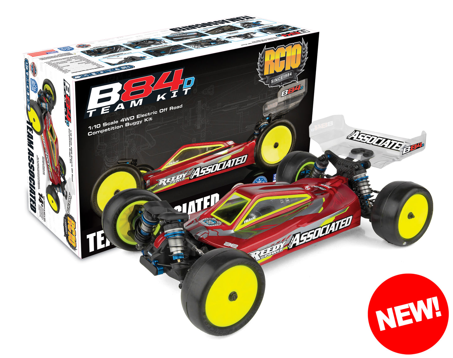 Team Associated RC10B84D 1/10 4WD Off-Road Electric Buggy Kit (Dirt)