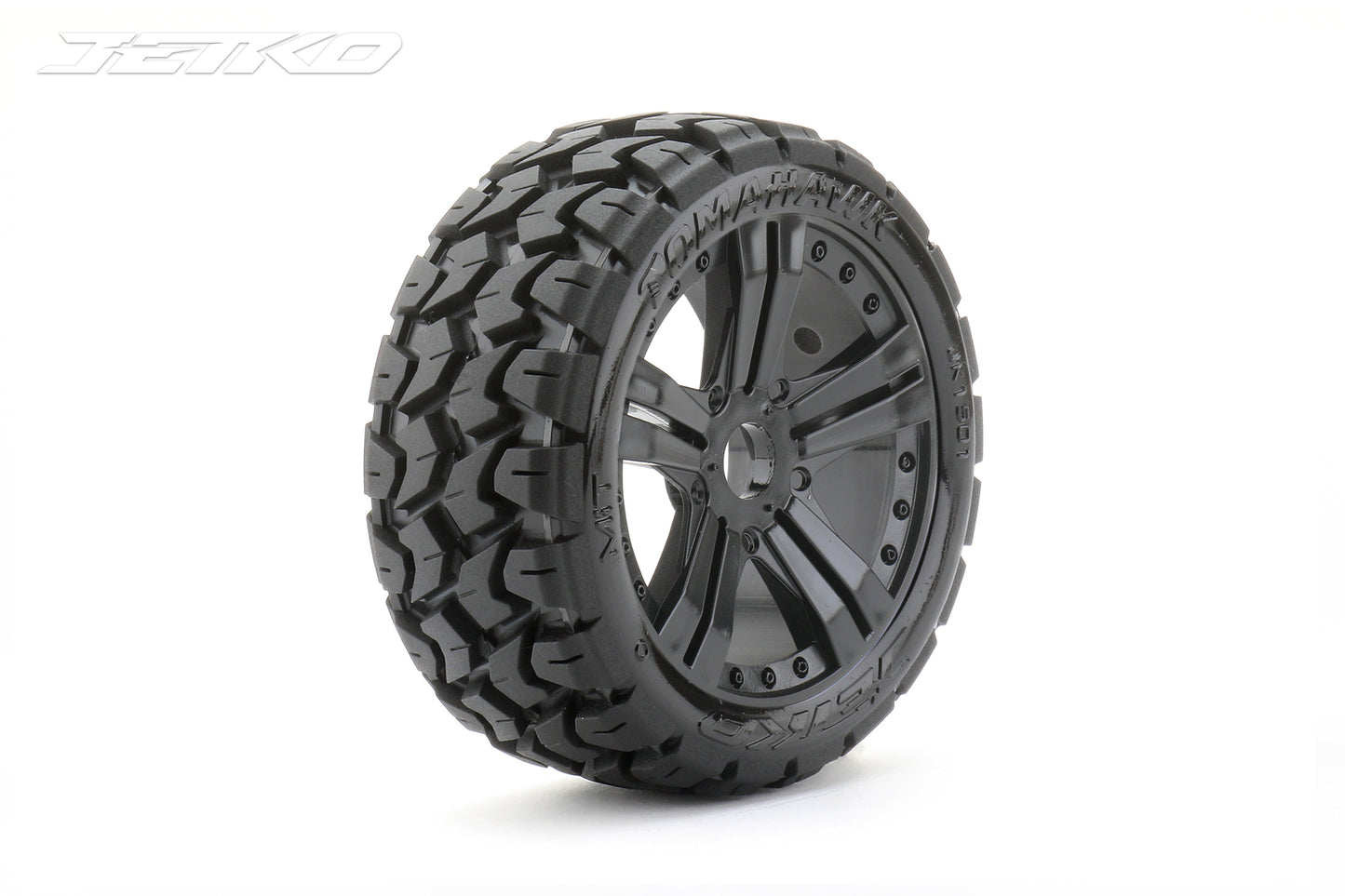 JETKO 1/8 BUGGY EX-TOMAHAWK TYRES (CLAW RIM/BLACK/MEDIUM SOFT/17MM) (2PCS)