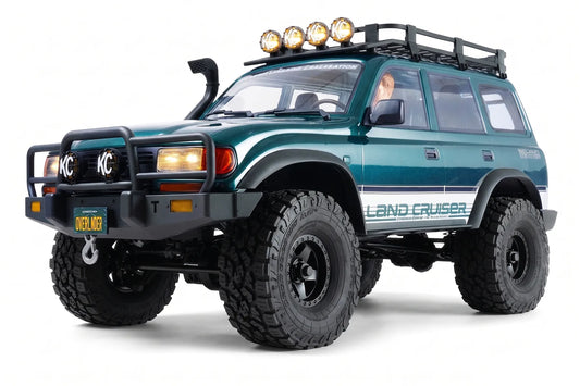 FMS FCX10 OVR LC 80 RS Land Cruiser 80 RC Rock Crawler Brushless 4WD  RTR - Green