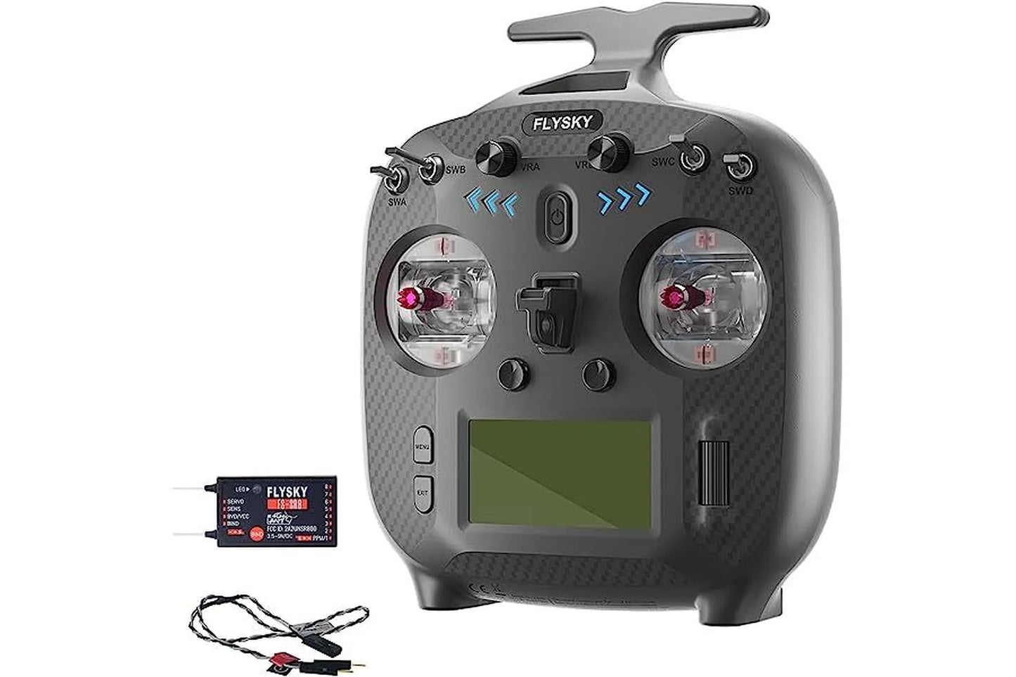 Fly Sky ST8 2.4GHz 10ch ANT Transmitter with SR8 8ch Receiver