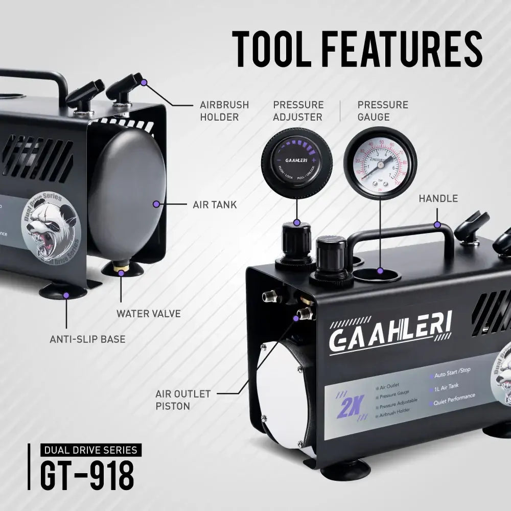 Gaahleri Dual Drive Series GT-918 Air Compressor *IN STOCK*