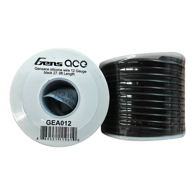 Gens Ace Silicone Wire (12AWG) (Black) (27.9ft.)
