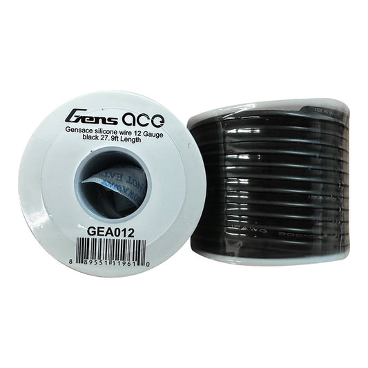 Gens Ace Silicone Wire (12AWG) (Black) (27.9ft.)