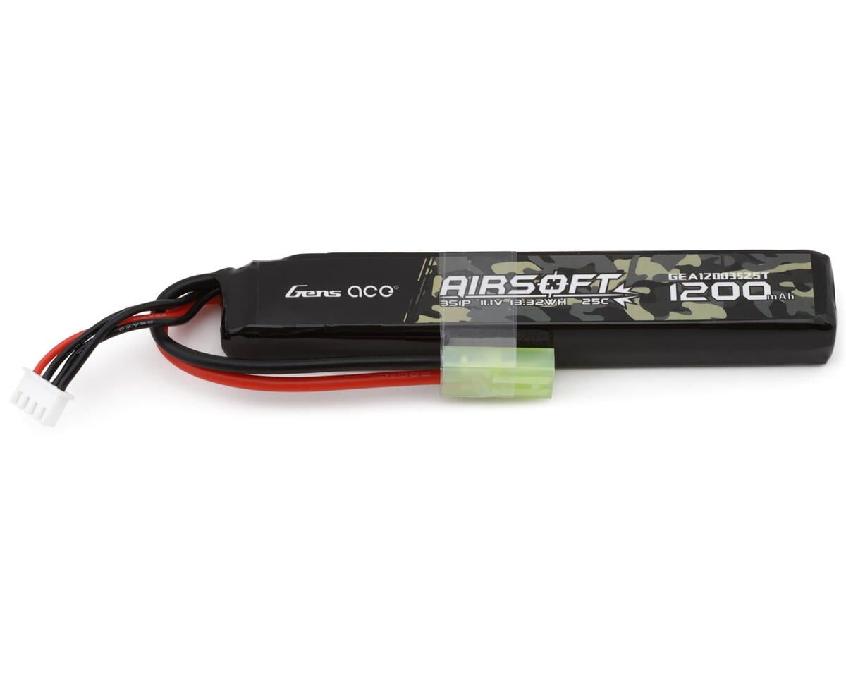 Gens Ace 3S 25C Airsoft LiPo Battery (11.1V/1200mAh)