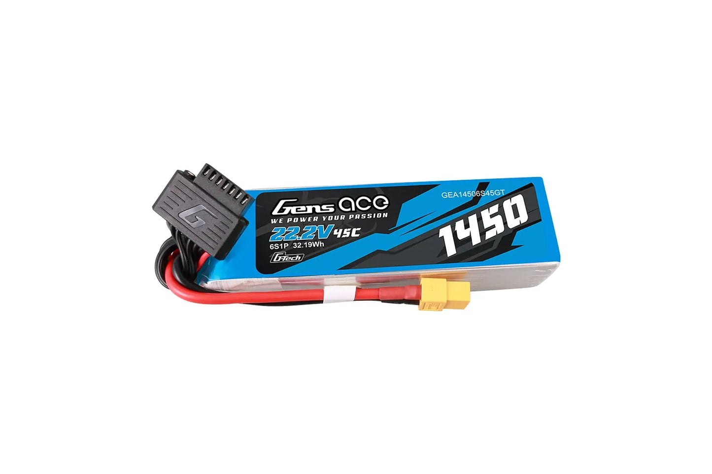 Gens Ace G-Tech 22.2V 1450mAh 45C Soft Case LiPo Battery
