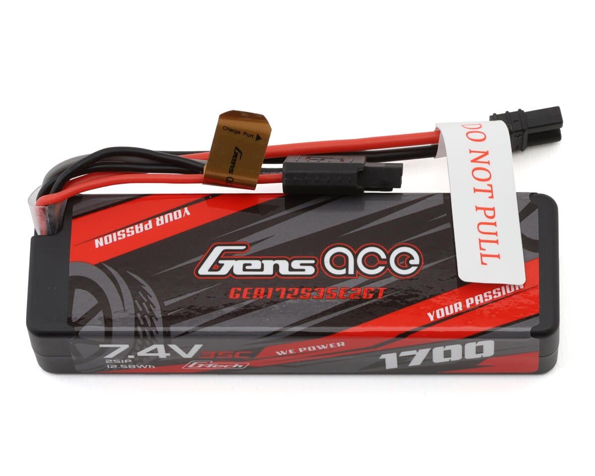 Gens ace G-Tech 1700mAh 2S 35C 7.4V Hardcase Lipo Battery with IEC2 Plug