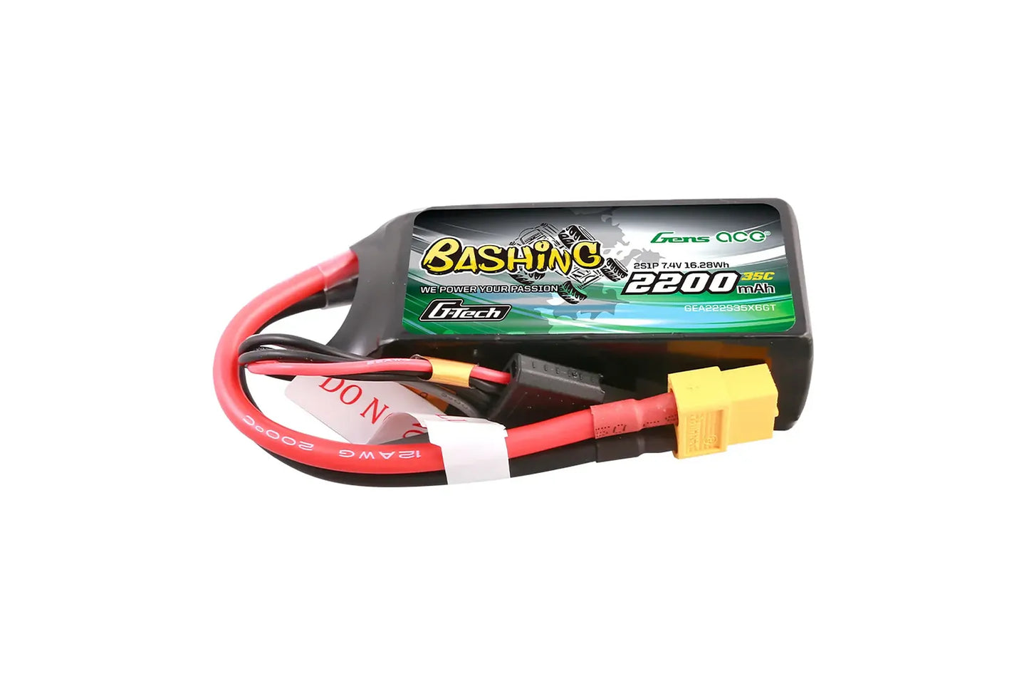 Gens Ace Bashing 11.1V 2200mAh 35C Soft Case LiPo Battery