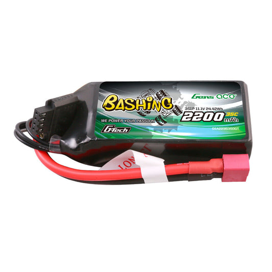 Gens Ace G-Tech Smart 3S LiPo Battery 35C (11.1V/2200mAh) w/T-Style Connector