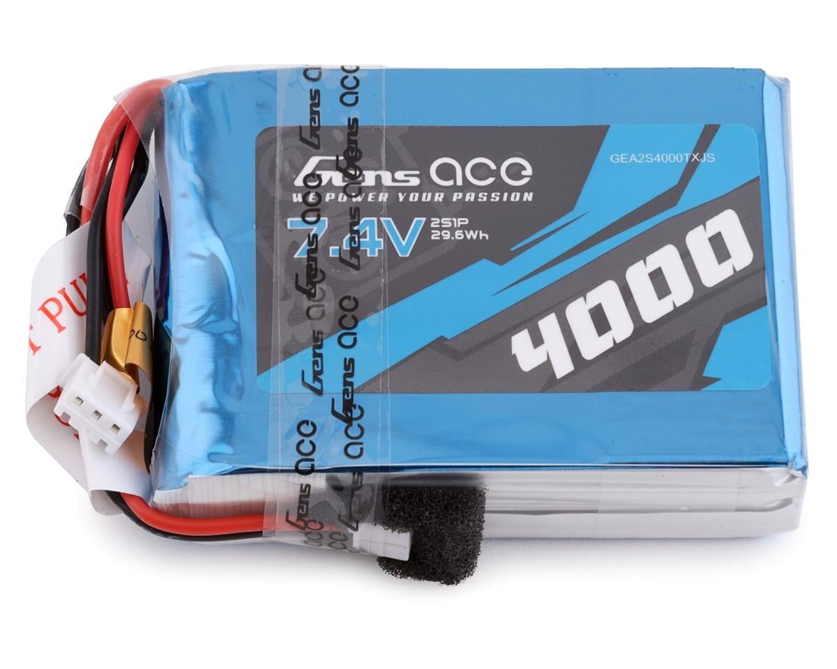 Gens Ace 2S LiPo Transmitter Battery (7.4V/4000mAh) (DX7, DX7S, DX8 & DX9)