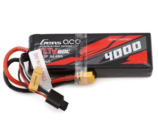 Gens Ace 3S 60C G-Tech Smart LiPo Battery (11.1V/4000mAh)