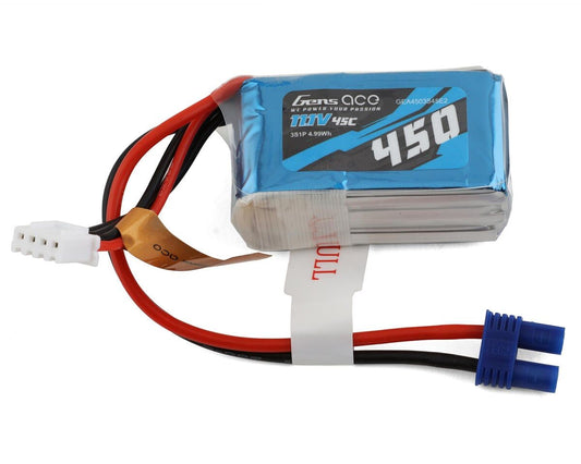 Gens Ace 3S LiPo Battery 45C (11.1V/450mAh)