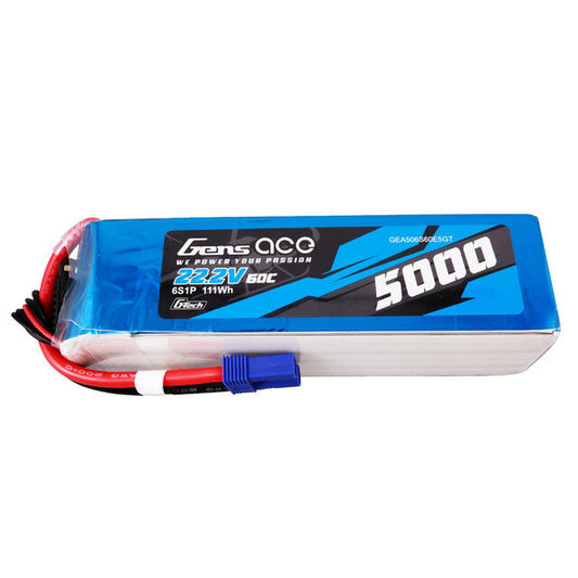 Gens Ace G-Tech Smart 6S LiPo Battery 60C (22.2V/5000mAh) w/EC5 Connector