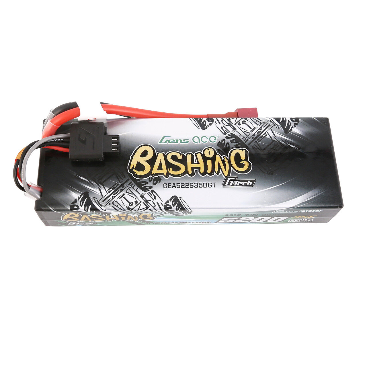 Gens Ace 2S G-Tech Smart "Bashing" LiPo Battery 35C (7.4V/5200mAh) w/T-Style