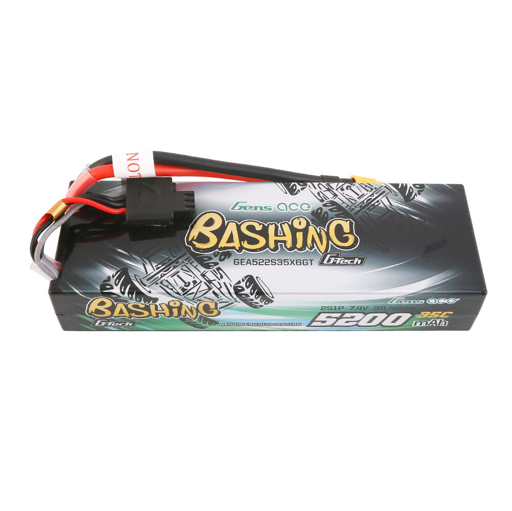 Gens Ace 2S G-Tech Smart "Bashing" LiPo Battery 35C (7.4V/5200mAh) w/XT-60