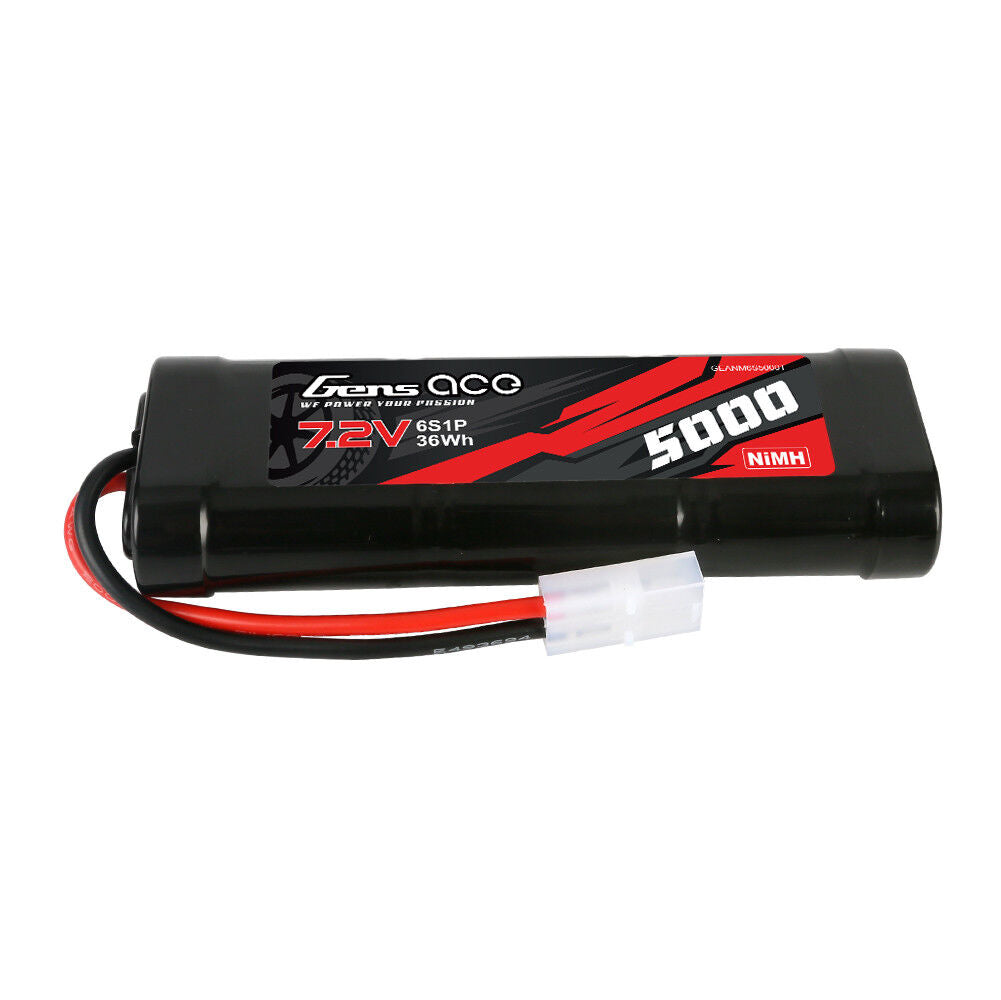 Gens Ace 6 Cell 7.2V NiMh Battery (5000mAh) w/Tamiya Connector