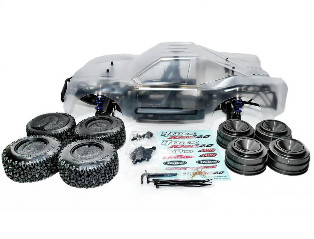 HOBAO HYPER 10SC 2.0 ELECTRIC TRUCK ARR WITH CLEAR BODY