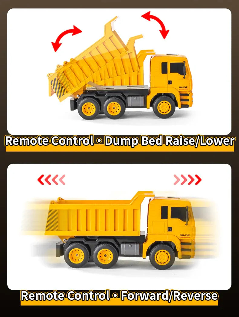 Huina RC 1/18 6CH RC Dump Truck