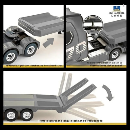 Huina RC 1/18 Flatbed Trailer (Grey)
