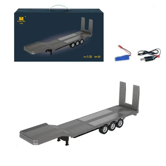 Huina RC 1/18 Flatbed Trailer (Grey)