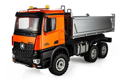 Huina 1598 RC Dump Truck Electric 4WD 1/14 Scale RTR - Orange