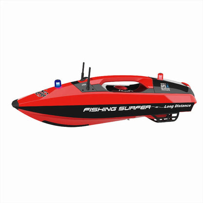 Joysway Fishing Surfer V2 Surfcasting Bait Boat GPS 850mm RTR w/ TF520 Fish Finder - Red