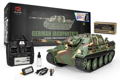 Heng Long German Jagdpanther Sd.Kfz.173 Hunting Panther RC Tank Electric Tracked 1/16 Scale RTR