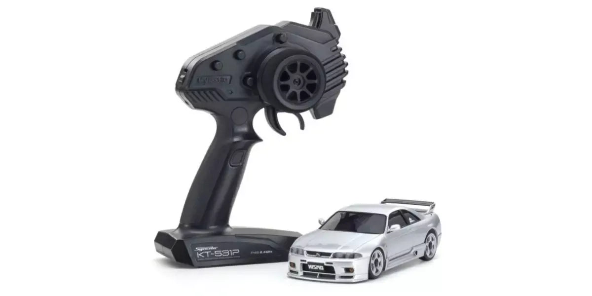 Kyosho Mini-Z Nissan Skyline GT-R (R33) Nismo Spark Silver AWD MA-020 Readyset
