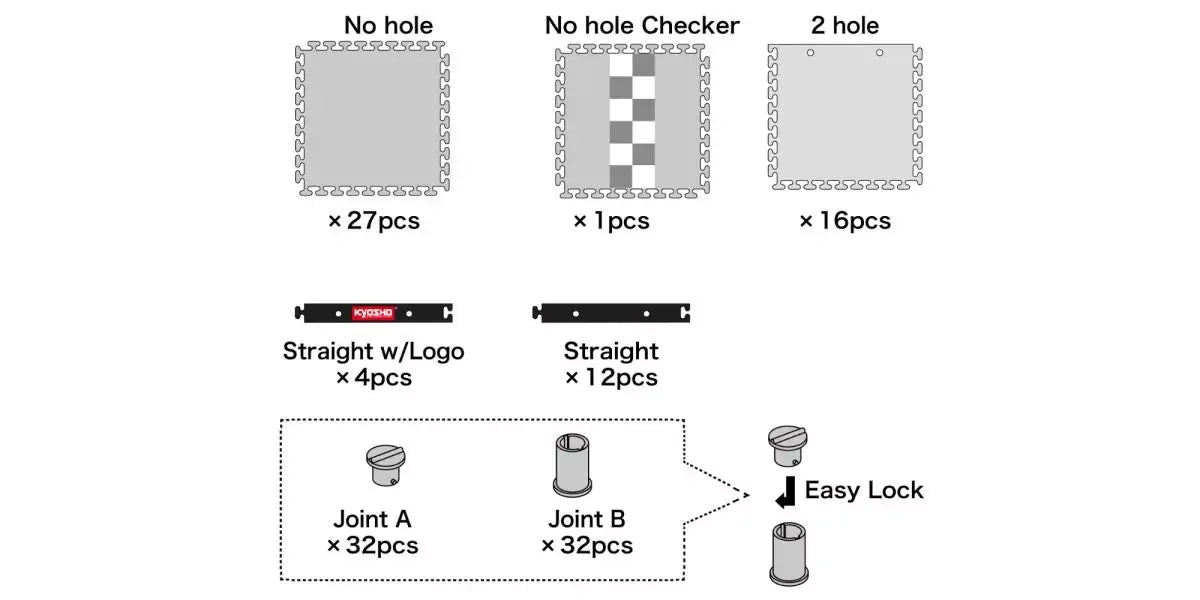 Kyosho Mini-Z Carpet Track 50 Expansion Set (44pcs) *COMING SOON*